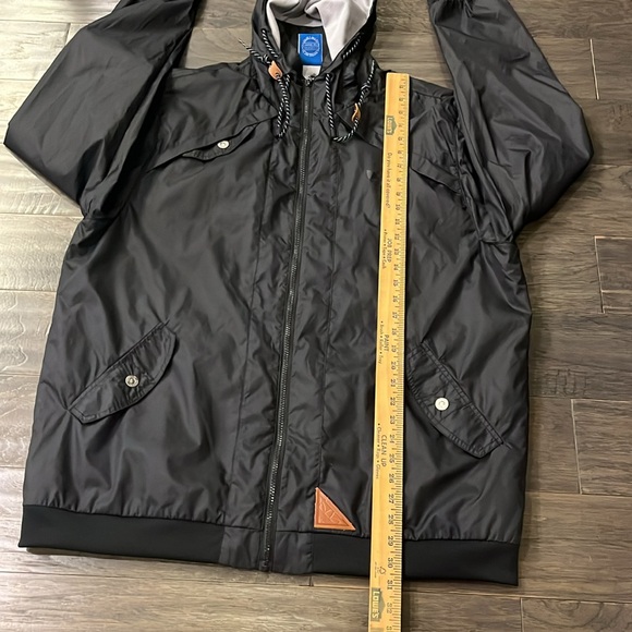 Adidas Windbreaker Jacket black Men’s Size XL - Picture 9 of 14